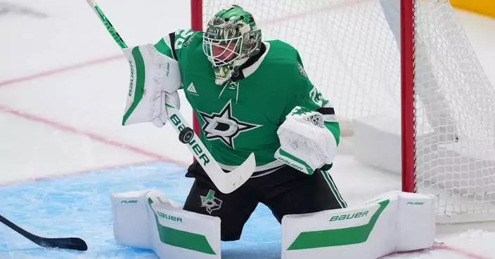 Oettinger earns 17th career shutout as Stars beat Sharks 5-0; San Jose's Celebrini scratched