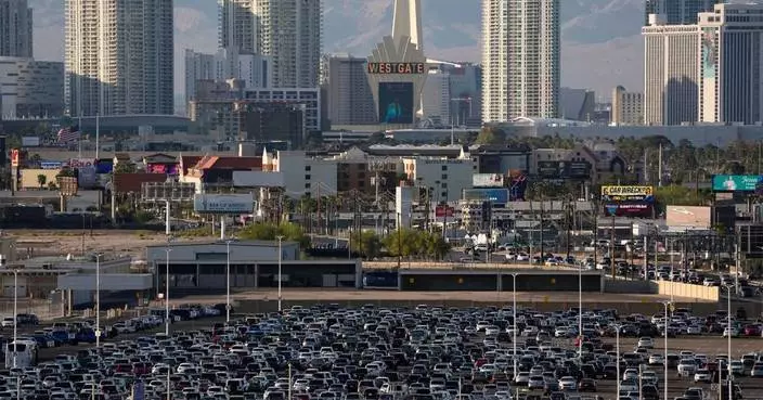 Private jet skids off runway, hits fence at Las Vegas airport