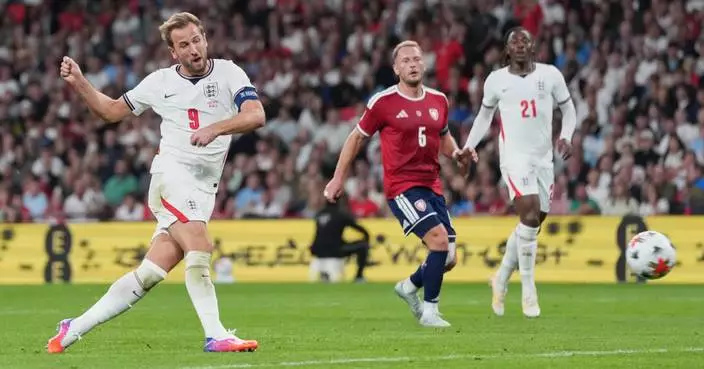 Harry Kane scores on record-tying 125th appearance for England