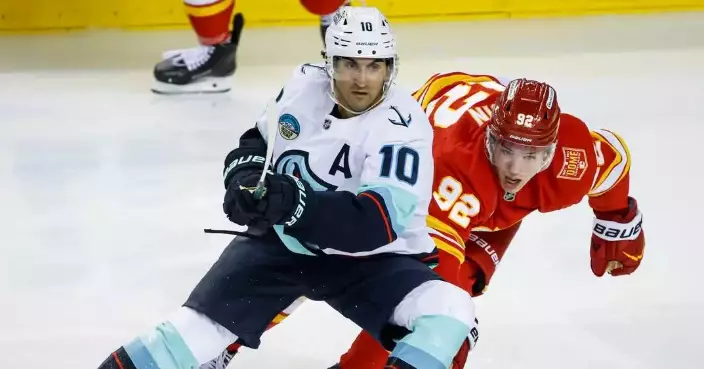 Vince Dunn has a three-point night to lift Kraken over Flames, 6-1