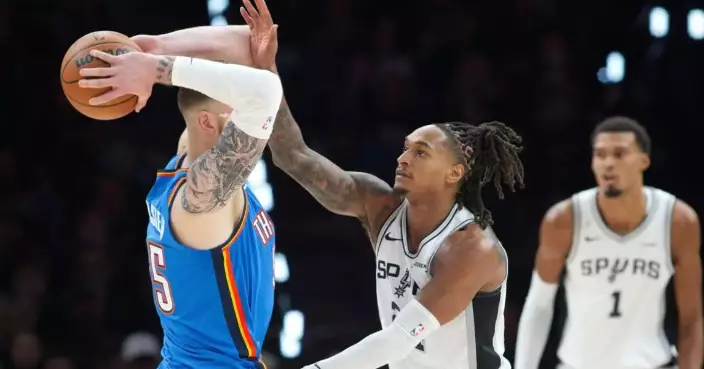 Gilgeous-Alexander, Thunder roll past Spurs 116-104 in first matchup since conference finals defeat