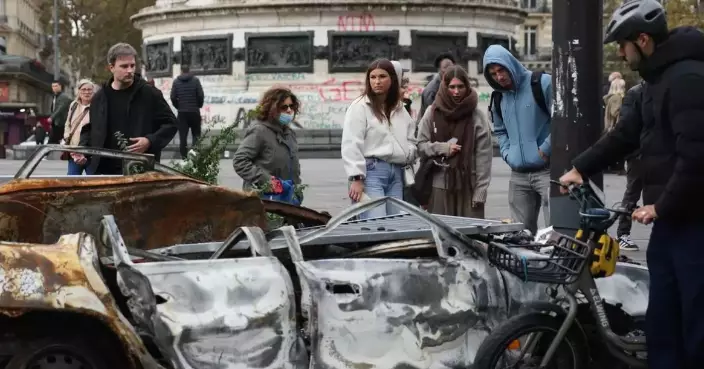 Violent protests in France as police battle demonstrators, in photos