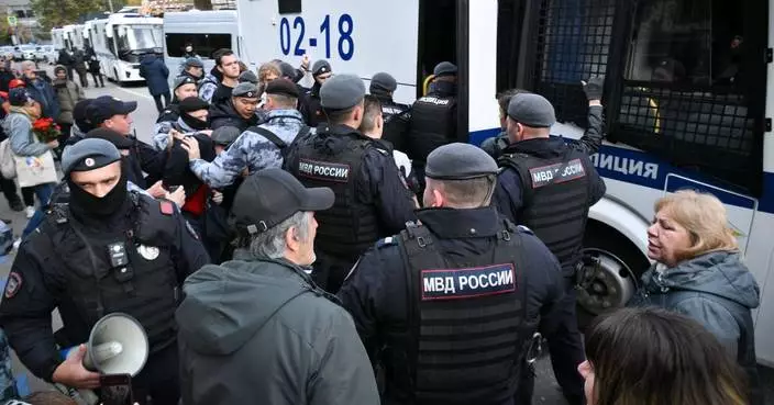 Dozens detained at a rally in Moscow held by Kremlin-friendly Communist Party, party says