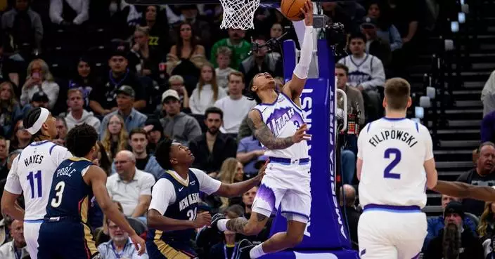Jackson scores 24 and Peterson makes go-ahead FTs to lift Jazz over Pelicans