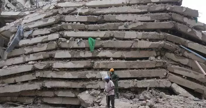 Many feared trapped as a tall building collapses in Kenya