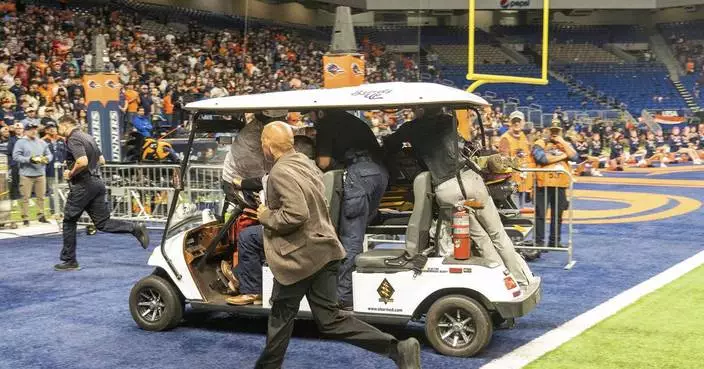 US airman who died after rappel fall at a college football game in Texas is identified
