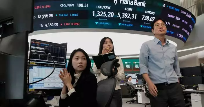 Shares fall in Asia after a decline on Wall Street, and oil prices fall more than 1%