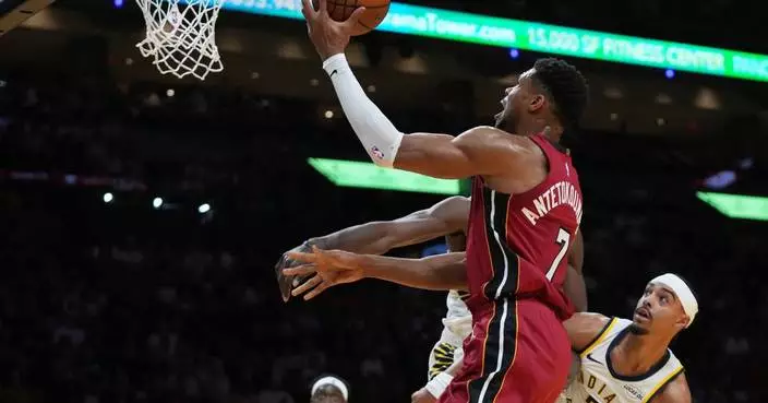 Giannis has triple-double, Heat open NBA Cup play with 145-125 win over Pacers