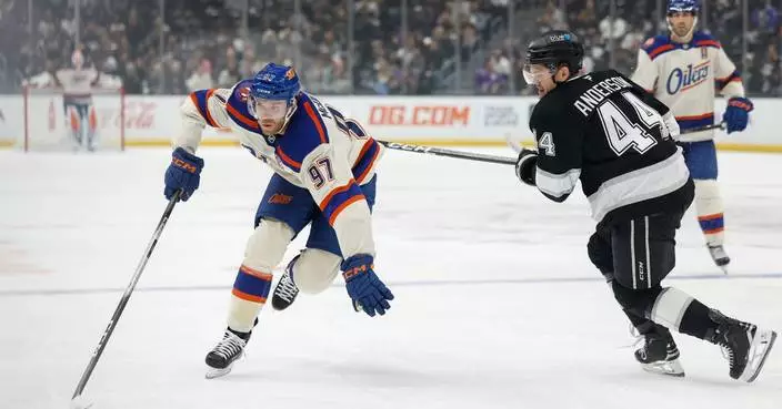 Connor McDavid's 3-point first period propels Oilers past winless LA Kings 4-1 for 5th straight win