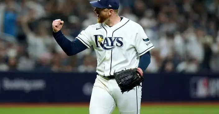 Rasmussen has no-hit bid for 7 2/3 innings, Rays open AL Division Series with a 1-0 win over Yanks