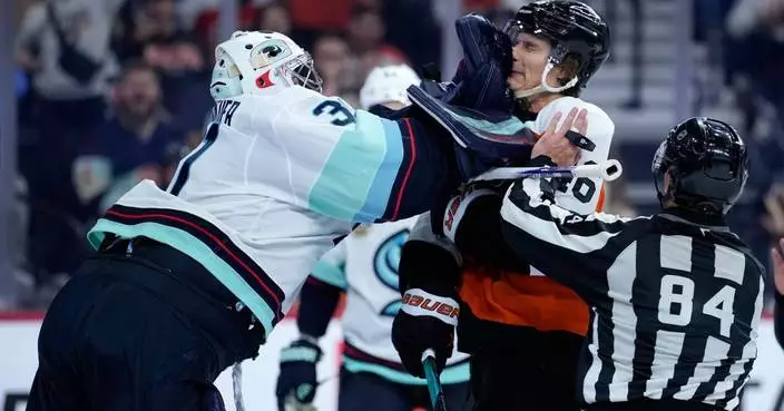 Kraken beat Flyers 3-2 in shootout as Philadelphia’s winless start reaches 8 games
