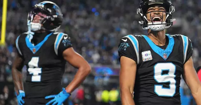 Bryce Young and Tetairoa McMillan connect for 2 TDs to lead Panthers past Lions 32-26