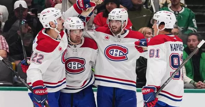 Caufield, Newhook each score twice in Canadiens' 5-2 win over Stars
