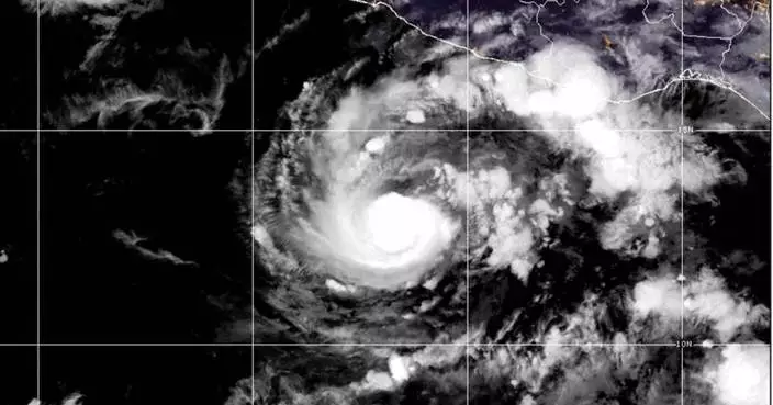 Hurricane Trudy strengthens to a Category 3 storm off Mexico's Pacific coast