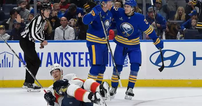 Sabres' Dahlin leaves with upper-body injury in 2nd period against Panthers