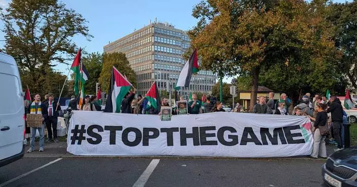 Protestors call on Ireland to boycott second Nations League match against Israel