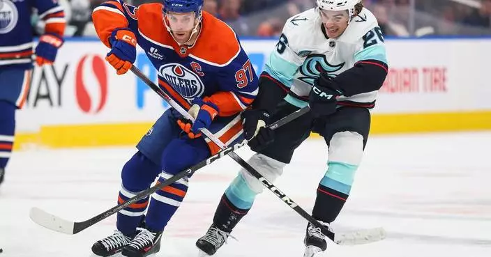 McDavid has a goal and an assist as the Oilers beat the Kraken 3-1