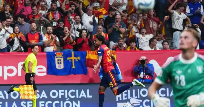 Spain star Lamine Yamal scores another early goal in the Nations League