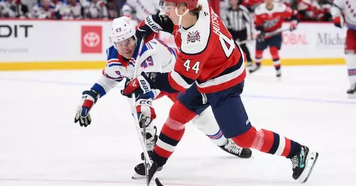 Capitals beat Rangers 3-1 as New York goaltender Igor Shesterkin is helped off the ice