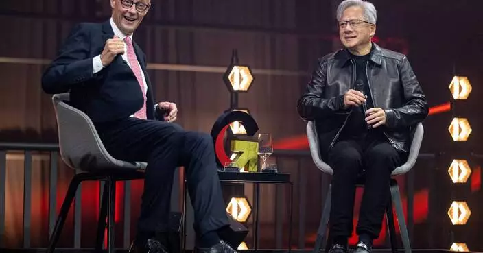 Nvidia CEO urges German manufacturers to adopt AI, saying digital tech won't replace heavy industry