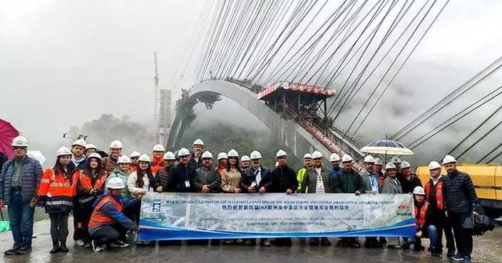 IRF Delegation Visits B3 Arch Bridge on Georgia's North-South Corridor Road Project