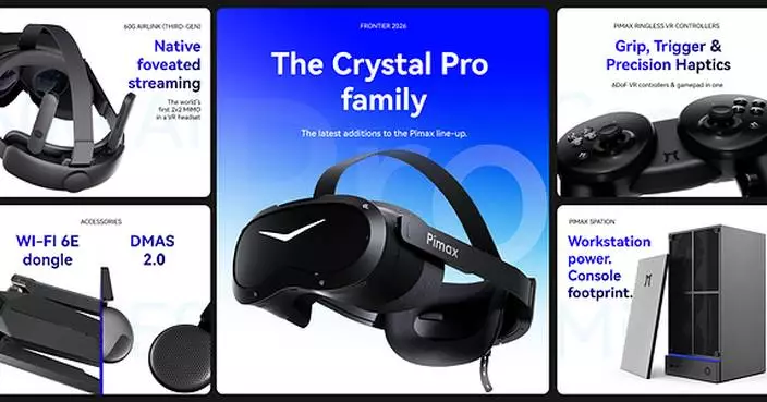 Pimax Unveils Crystal Pro with Native Foveated Streaming, Sending the GPU's Native Image Wirelessly to the Headset
