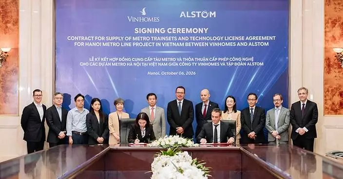 Alstom and Vingroup join forces to advance Vietnam's urban rail ambitions