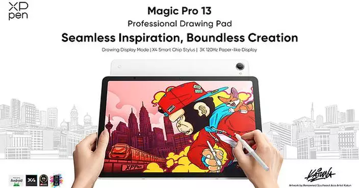XPPen Brings Magic Pro 13 to Market: A Professional All-Scenario Drawing Pad Connecting Mobile Inspiration with Professional Creation
