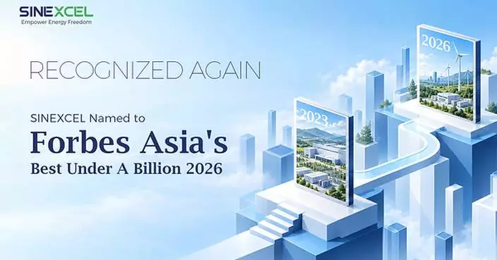 SINEXCEL Named to Forbes Asia's Best Under A Billion 2026 for the Second Time