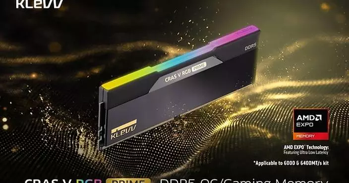 KLEVV UNVEILS ALL-NEW CRAS V RGB PRIME DDR5 GAMING/OC MEMORY