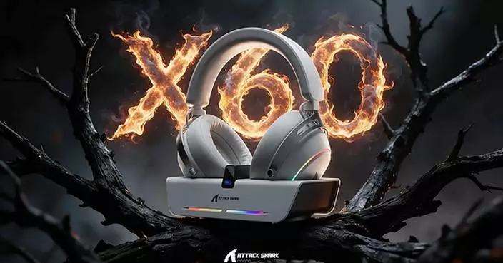 ATTACK SHARK Unveils X60 Gaming Headset, Combining Precision Audio, All-Day Comfort, and an RGB Wireless Charging Dock