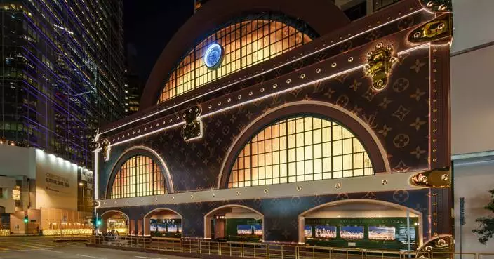 Louis Vuitton’s Art of Travel pulls into the station at Louis Vuitton Central Station – the Landmark pop-up in Hong Kong