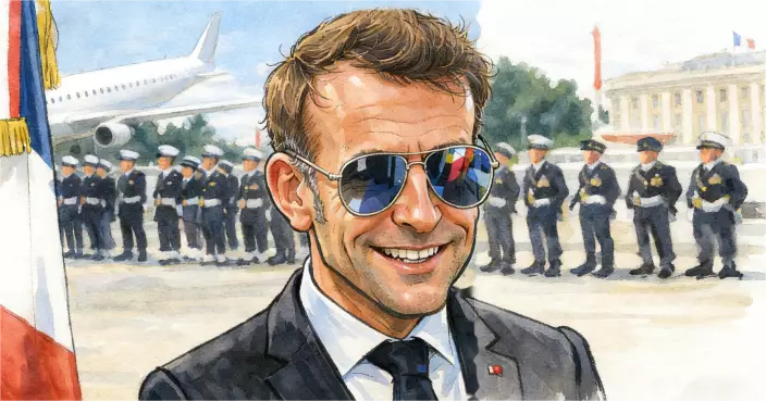 黑超之下，其實是「硬撐」的法蘭西