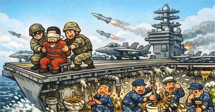 130億美元「馬桶危機」　美軍擄走委國總統後　驚爆航母淪「海上化糞池」