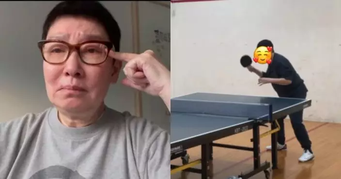 第二次化療後兩星期已精神奕奕 蘇施黃約教練打乒乓波勁有活力