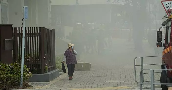 潤發倉火警西九龍天空瀰漫濃煙傳臭膠味 凱德苑居民緊急疏散