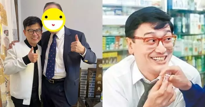 72歲曹查理罕現身內地食店剪綵 精神飽滿未見老態重現「單眼佬」造型