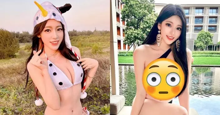 台網紅沙灘拍寫真畀港媽鬧 再挑戰性感極限著全身透視裝