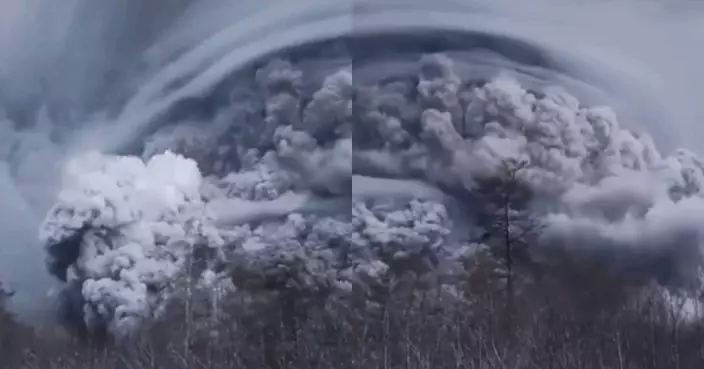 俄遠東堪察加半島火山噴發 灰雲衝上10公里高或影響航空交通