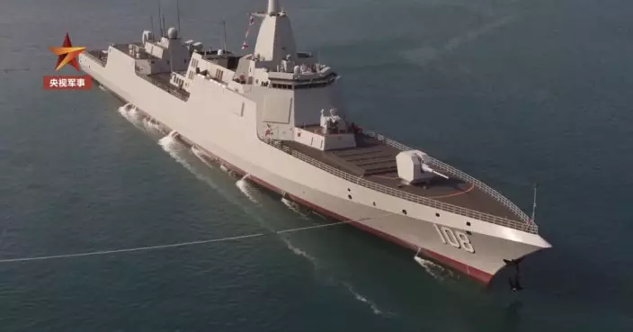 咸陽艦正式亮相 海軍集齊8艘055型萬噸大驅逐艦