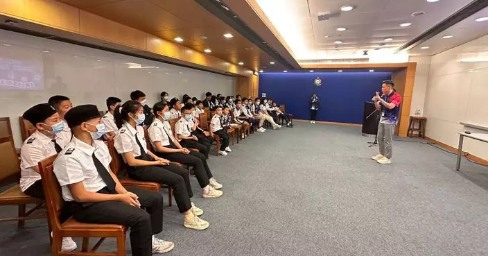 五一粵港警訓文化研學交流 深圳青少年訪港認識警政運作