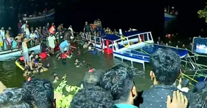 印度觀光船超載翻沉 至少22死10傷