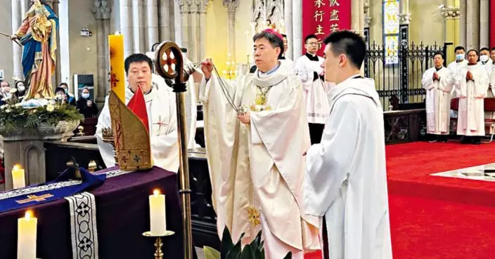 沈斌任就任天主教上海教區主教 官方網站首發布出席活動相片