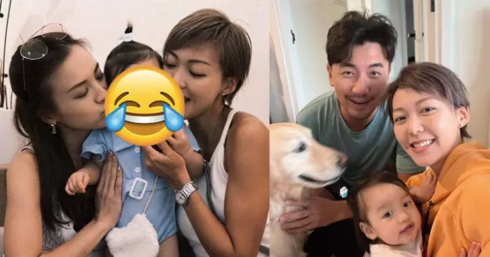 洪永城一歲女被梁諾妍餵頭咁大個麵包  Sir face被契媽黎紀君奪初吻