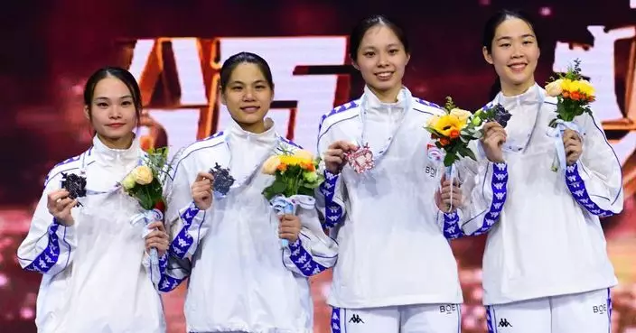 亞洲劍擊錦標賽  中國隊奪得女子花劍團體銀牌