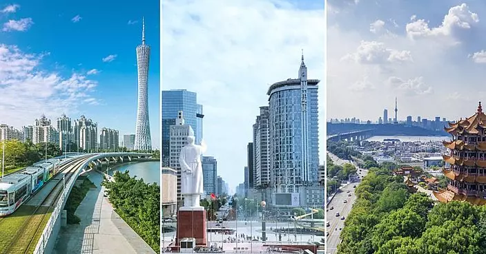 中國11省會城市GDP破萬億 近半為內陸城市