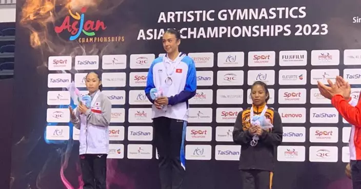 亞洲少年體操錦標賽 15歲吳汶思勇奪跳馬金牌