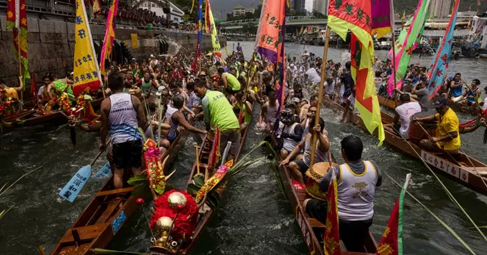 香港國際龍舟邀請賽第二天賽事  「扮嘢大賽」氣氛熱烈