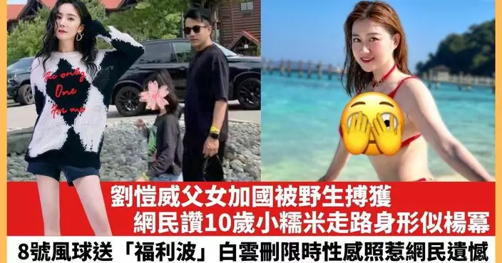 【2023.7.18娛圈熱點】劉愷威父女加國被野生搏獲 白雲8號風球送「福利波」