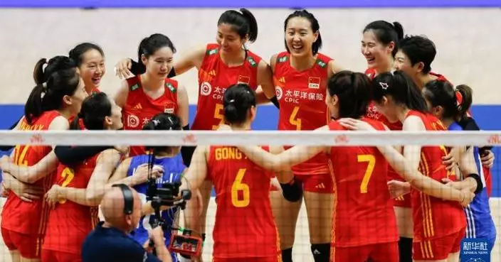 世界女排聯賽  中國隊勝韓國隊